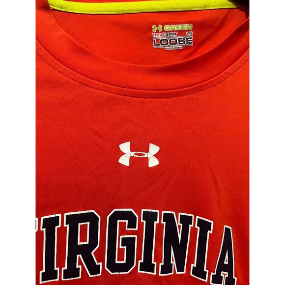 Under Armour Virginia Cavaliers Long Sleeve Shirt -‎ Size L - Picture 2 of 3
